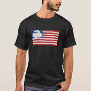 VS-Vintage voor het krullen van de vlag T-shirt