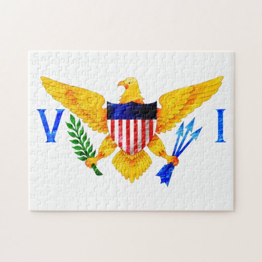 VS VIRGIN-EILANDEN VLAG LEGPUZZEL (Horizontaal)