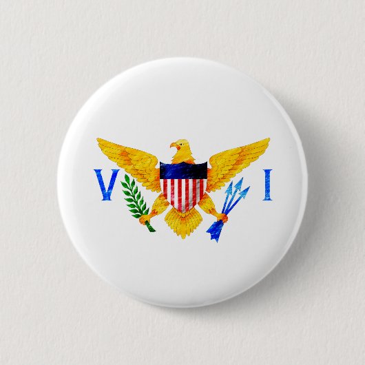 VS VIRGIN-EILANDEN VLAG RONDE BUTTON 5,7 CM (Voorkant)