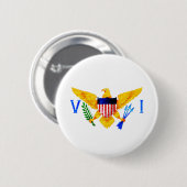 VS VIRGIN-EILANDEN VLAG RONDE BUTTON 5,7 CM (Voorkant /achterkant)