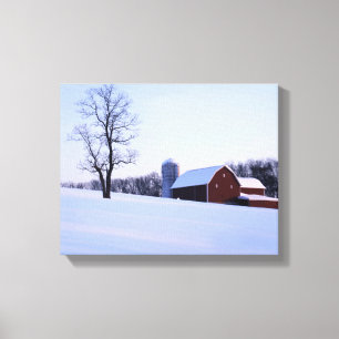 VS, Virginia, Shenandoah-vallei, Schuur Canvas Afdruk