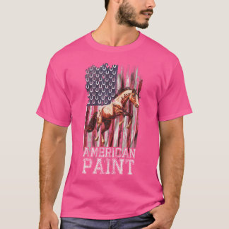 Vs Vlag Amerikaanse Paint Paard Liefhebber Paardri T-shirt