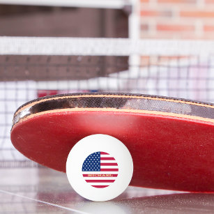 VS vlag Amerikaanse patriottische taennis beer pin Pingpongballen
