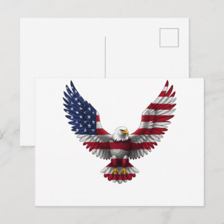 VS-vlag Amerikaanse Zeearend 4 juli Briefkaart