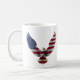 VS-vlag Amerikaanse Zeearend 4 juli Koffiemok