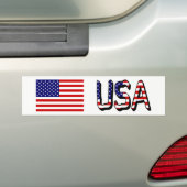 VS Vlag en overlay afwezig Bumpersticker (Op auto)
