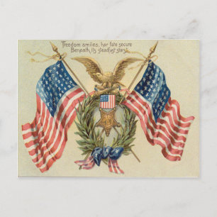 VS Vlag Krans Medaille Adelaar Briefkaart