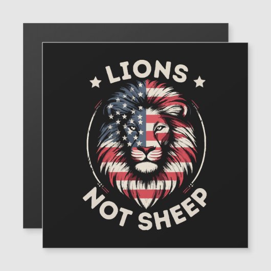 VS VLAG, LEEUWEN NIET SCHAPEN (Voorkant / Achterkant)