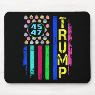 VS-vlag met eieren Funny Trump 45 47 Pasen Muismat