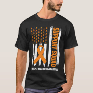 VS-vlag Multipele Sclerose MS-bewustzijns supporte T-shirt