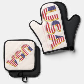 VS Vlag Oven Mitt & Pot Holder Set (Voorkant / Achterkant)
