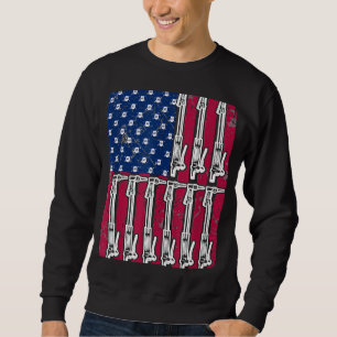 Vs Vlag Patriottische Las Tee Lassen Lasser Kerstm Trui