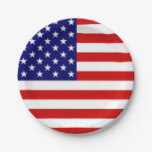 VS Vlag pcnt Papieren Bordje (Voorkant)