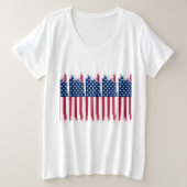 VS-vlag plus grootte T-shirt (Design voorkant)