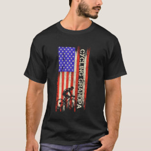VS-vlag - roud voor het fietsen van opa-fietser T-shirt