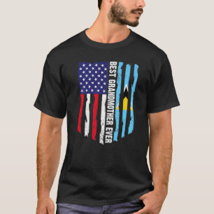 VS Vlag & Saint Lucia Vlag Beste grootmoeder ooit T-shirt