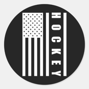 Vs Vlag Sport Keeper Hockey Speler Amerikaanse Tro Ronde Sticker