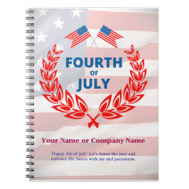 VS Vlag Thema Bedrijfs Kantoor Aangepast 4 juli Notitieboek