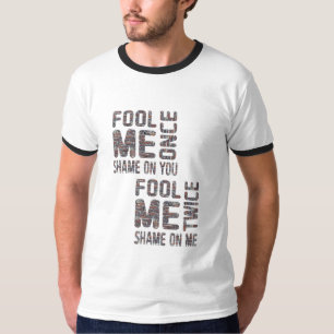 VS-vlag zwart en wit vintage retro T-shirt