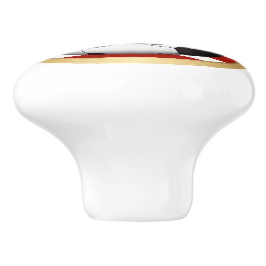 VS-Voetbal Keramische Knop (Zijkant)