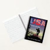 VS - Vrije thuis vanwege de moed Notitieboek (Binnen)