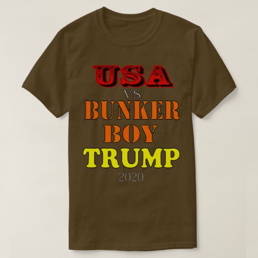 VS vs Bunker Boy Trump 2020 T-shirt (Design voorkant)