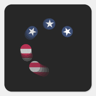 VS vs. CHINA / VS Vierkante Sticker