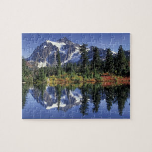 VS, WA, Heather Meadows RA. Mount Shuksan bij Legpuzzel