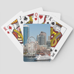 VS, Wa, Seattle. Argosy Harbor Cruise Boot Speelkaarten