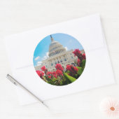 VS, Washington DC, Capitol Building Ronde Sticker (Envelop)