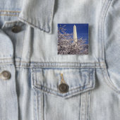 VS, Washington DC. Cherry Blossom Festival en Vierkante Button 5,1 Cm (In situ)