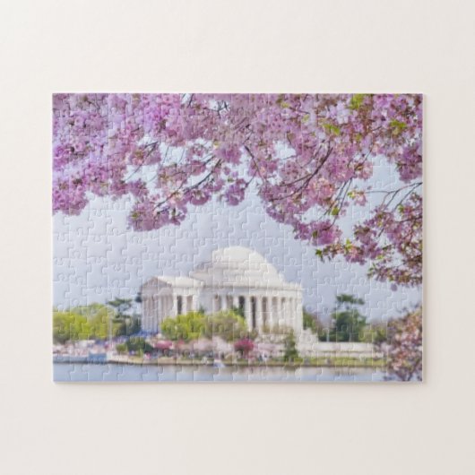 VS, Washington DC, Cherry tree in bloom Legpuzzel (Horizontaal)