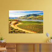 VS, Washington, Lake Chelan. Benson Vineyards Canvas Afdruk (Insitu (Woonkamer))