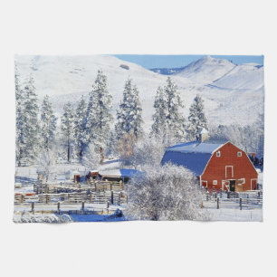 VS, Washington, Methow Valley, Schuren in Theedoek