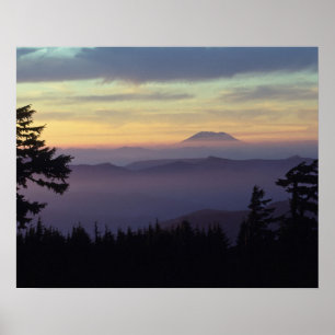VS, Washington. Mount St. Helens gezien door Poster