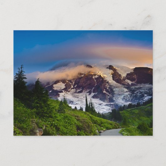 VS, Washington, Mt. Rainier. Morning sun Briefkaart (Voorkant)