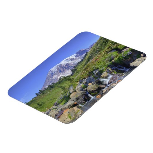 VS, Washington, Mt Rainier NP, Mt Rainier en 2 Magneet (Linkerzijde)