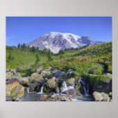 VS, Washington, Mt Rainier NP, Mt Rainier en 2 Poster (Voorkant)