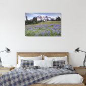 VS, Washington, Mt. Rainier NP, Mt. Rainier en Canvas Afdruk (Insitu (Slaapkamer))