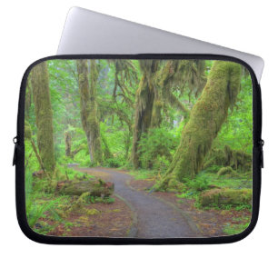 VS, Washington, Olympic National Park, Hoh-regenwo Laptop Sleeve