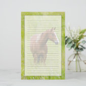 VS, Washington, paarden in het lenteveld, Briefpapier (Staand voorkant)