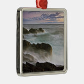 VS, Washington, San Juan-eilanden. Waves craves Metalen Ornament (Rechts)