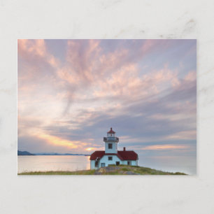 VS, Washington, San Juan-eilanden. Zonsondergang Briefkaart