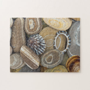 VS, Washington, Seabeck. Close-up van strand Legpuzzel