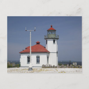 VS, Washington, Seattle, Alki Point Lighthouse, 2 Briefkaart