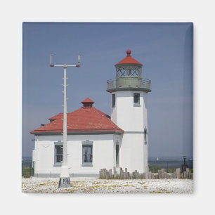 VS, Washington, Seattle, Alki Point Lighthouse, 2 Magneet