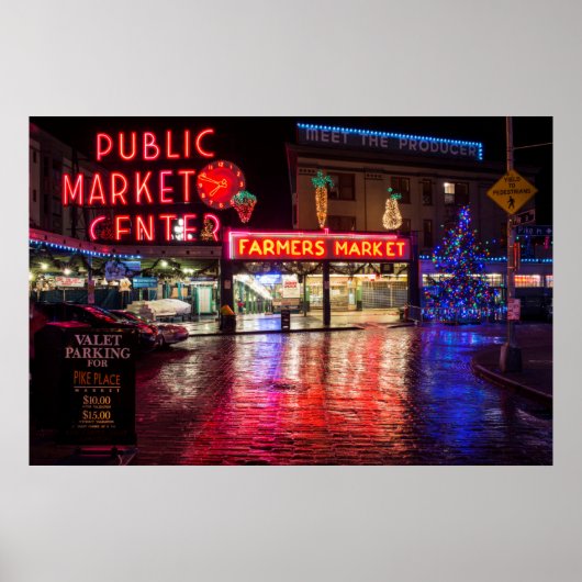 VS, Washington, Seattle, Pike Place Market Poster (Voorkant)