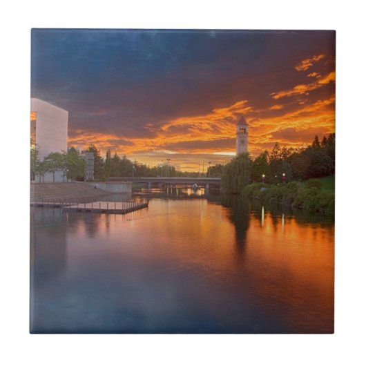 VS, Washington, Spokane, Riverfront Park Tegeltje (Voorkant)