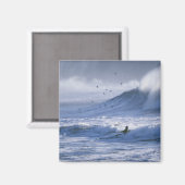 VS, Washington State, La Push. Man kayak Magneet (Voorkant / Achterkant)