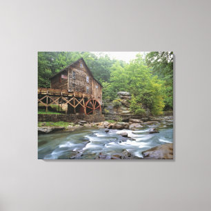 VS, West Virginia, Babcock SP. Rustic Glade Canvas Afdruk